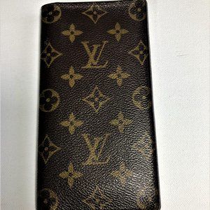 Authentic LV Monogram Bi-Fold Checkbook Wallet